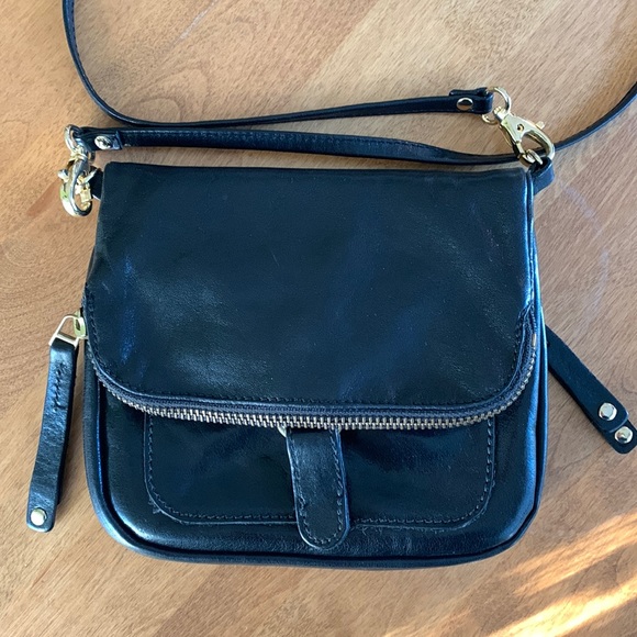 Roots Bags Vintage Roots Black Leather Crossbody Bag Poshmark